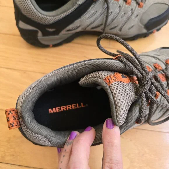 MerrellCross lander 2 tan brown suede hiking sneakersMENS 10.5